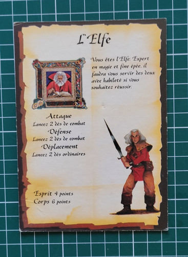 Heroquest carte personnage - heroquest, :