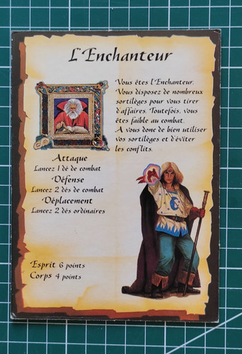 Heroquest carte personnage - heroquest, :